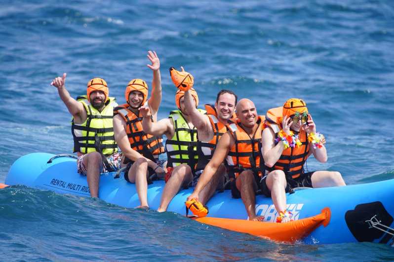 Banana Boat Barcelona - The 15-minute ride across the Mediterranean