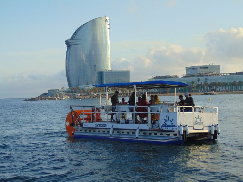 Barcelona: 1.5-Hour Private Scenic Pedal Boat Tour - Barcelona from the sea, with your group in control