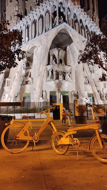 Barcelona Bicycle Tours: Evening City Tour - Wood Bicycle, Helmet, and Water: Small Inclusions With Real Comfort