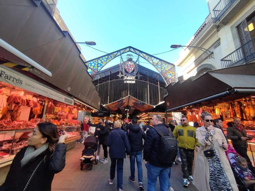 Barcelona: Boqueria Market & Barrio Gotico Street Food Tour - El Born food break and Santa Caterina Market: where the tour slows down a bit