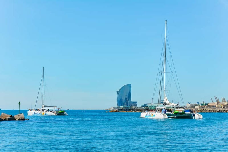 Barcelona: Catamaran Party Cruise with BBQ Meal - The swim stop in the Mediterranean: when it happens and what to know