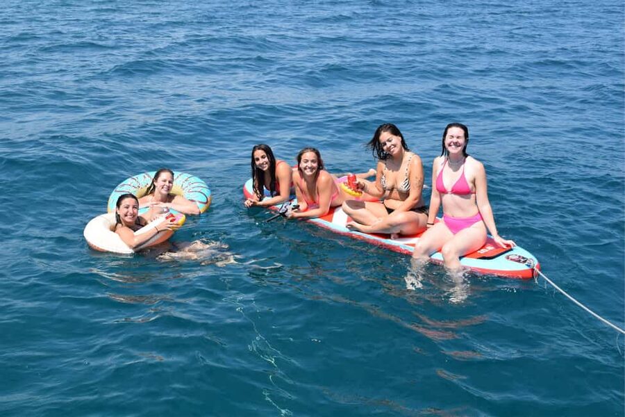Barcelona: Coastline Sailing with Swim Toys w/ Food & Drinks - The 1-hour sailing stretches: getting the city views while you’re in motion