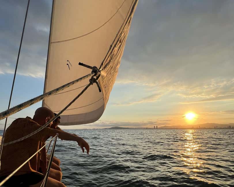 Barcelona: Coastline Sailing with Swim Toys w/ Food & Drinks - Marina Vela meet-up: what to do first and how check-in works