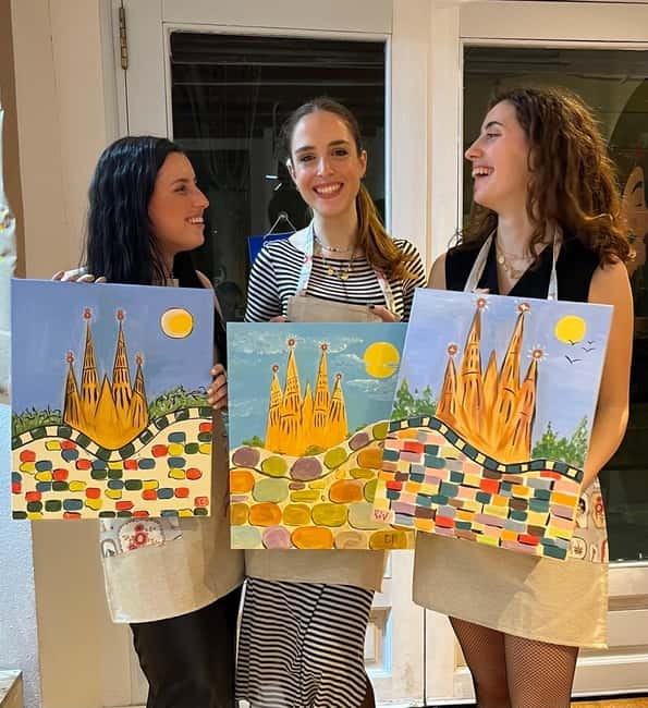 Barcelona: Create your own souvenir! Wine, Paint and Music! - Why This Barcelona Wine, Paint, and Music Class Feels Different