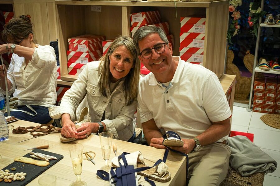 Barcelona: Espadrilles Shoe-Making Workshop - Choosing laces, colors, and stitching options like an artisan