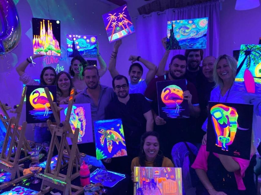 Barcelona: Fluorescent Paint and Wine Workshop - Price Value: Why $47 for 2 Hours Feels Fair