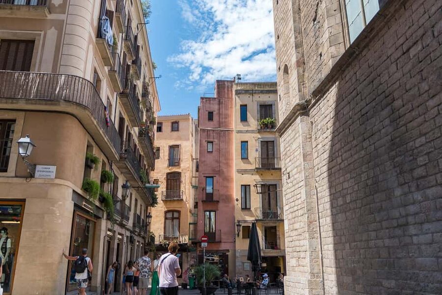Barcelona guided tour in French - Gothic Quarter focus: Calle del Bisbe and Catedral de Barcelone