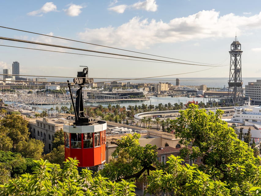 Barcelona: Guided Walking City Tour, Cable Car & Boat Ride - Cable Car Ride for Coastline and City Views You Can Actually Time