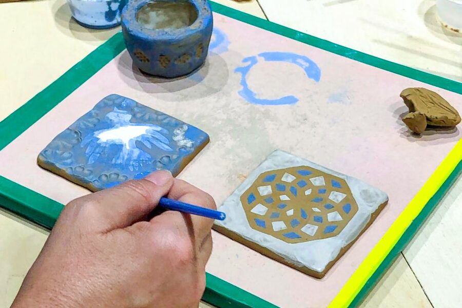 Barcelona: Handmade Ceramic Tiles Workshop - Glazing and kiln firings: the part that happens after you leave