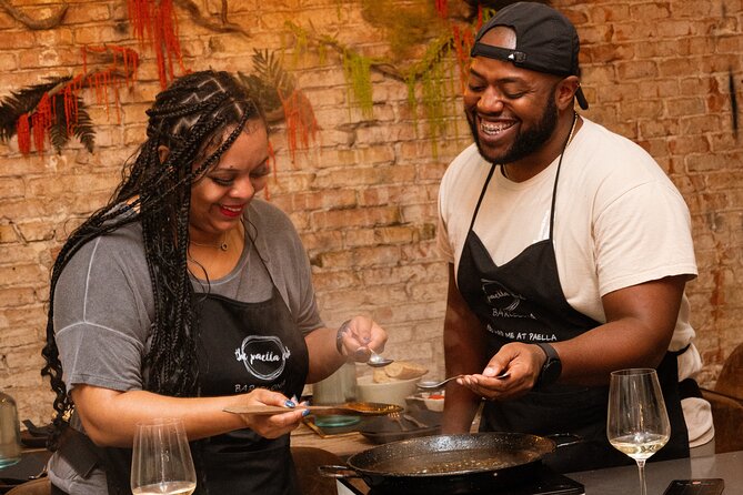 Barcelona Hands On Paella Masterclass with Chef - Cooking in pairs and tasting multiple paellas