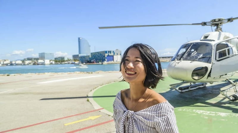 Barcelona: Helicopter Flight over Barcelona's Coastline - Starting at Barcelona Heliport, Near the Port