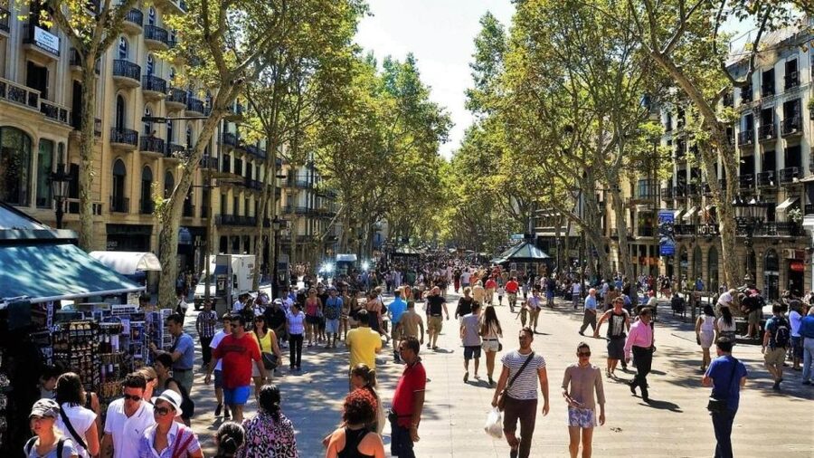 Barcelona Historic Guided Tour - Entering the Gothic Quarter from Plaça Nova