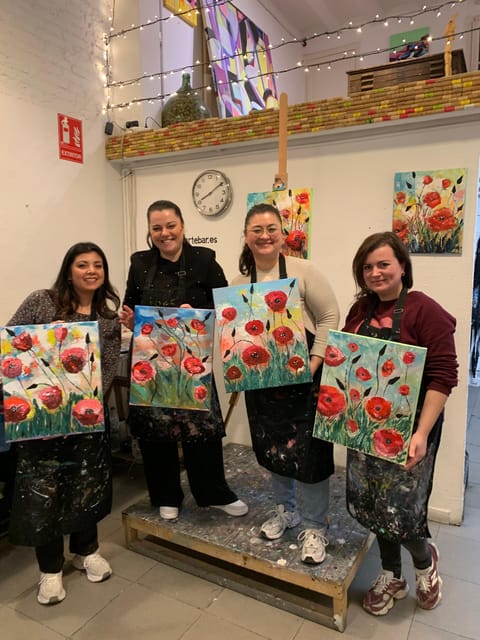 Barcelona: Learn to paint, sip wine, enjoy snacks & music - How the featured painting structure helps you paint better fast