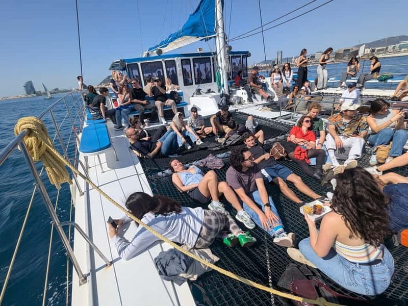 Barcelona: Luxury Catamaran Sunset Cruise - The short welcome moment at Olympic Port