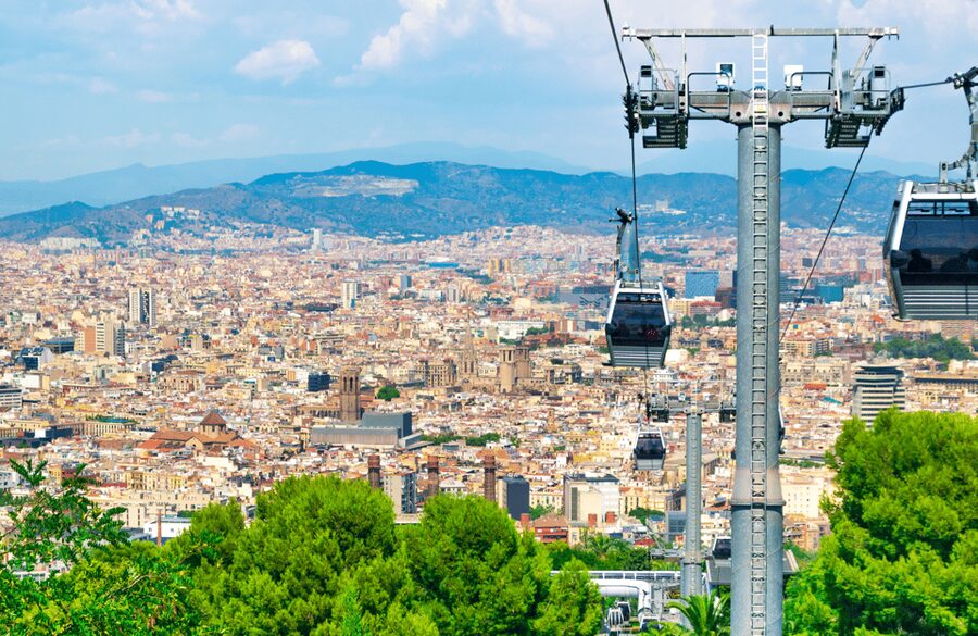 Barcelona: Montjuïc Cable Car Ticket with Audio Guide - Getting to telefèric de montjuïc, no meeting point needed