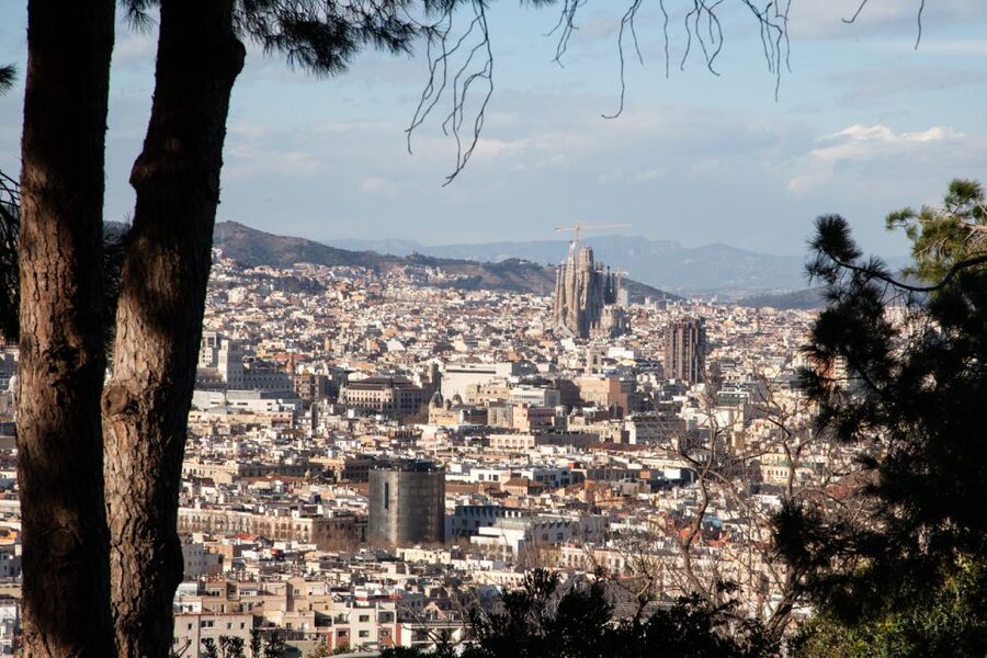 Barcelona: Montjuïc Walking Tour With Optional Flamenco Show - Montjuïc panoramas start at Mirador del Alcalde