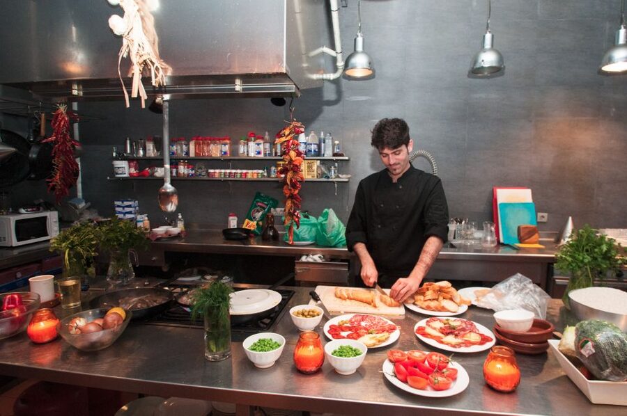Barcelona: Paella Cooking Experience & Boqueria Market Tour - Sangria mixing class and unlimited drinks at the bar