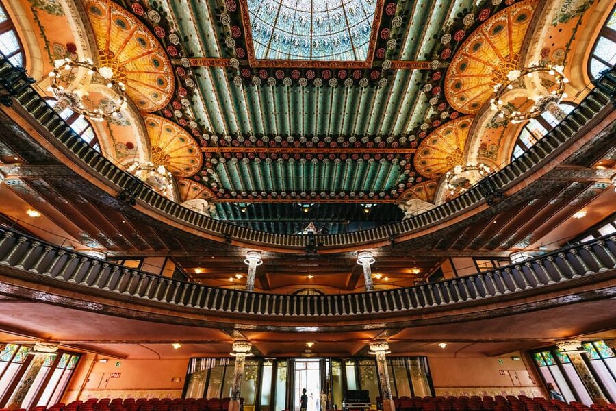 Barcelona: Palau de la Música Guided Tour - Lluís Millet Hall: the balcony and the idea of nature