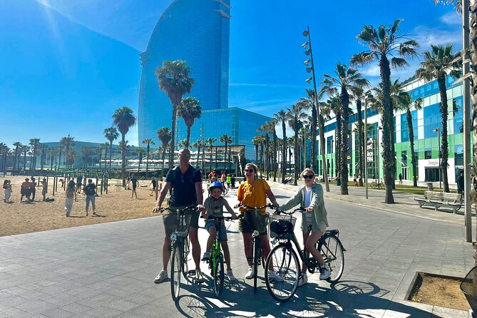 Barcelona Panoramic Escooter or E-Bike Tour - Stop by Barceloneta beach for the quick coast payoff