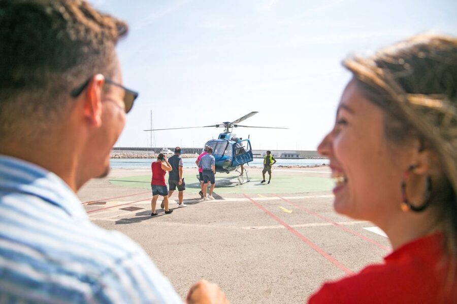 Barcelona: Panoramic Helicopter Flight & Boat Transfer - Reading the city from above: old town walls and the 19th-century grid