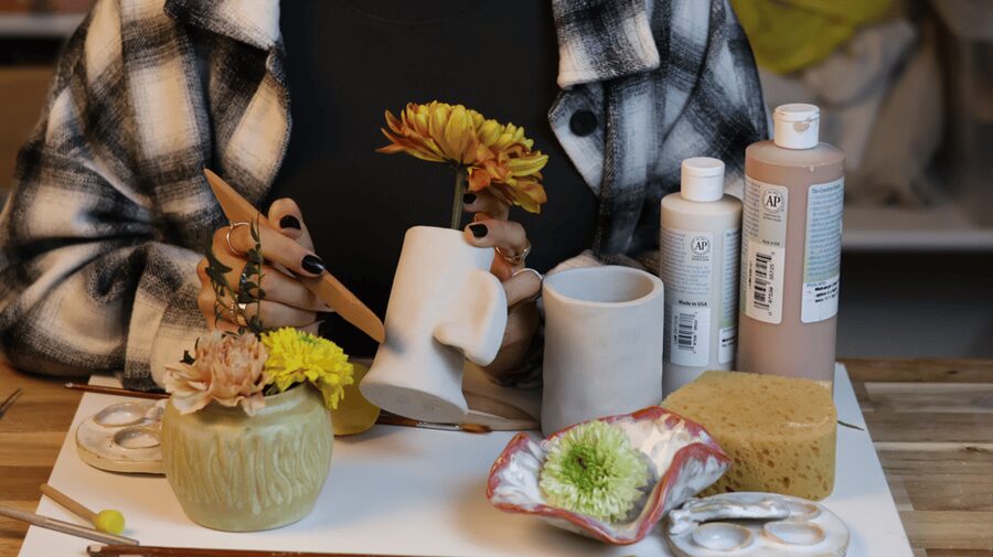Barcelona: Pottery Workshop with Wine - Hand-building basics: from tools to your own cup, bowl, or decor