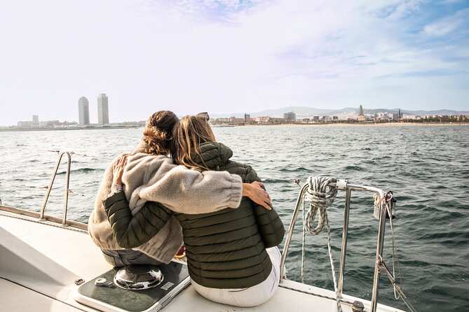 Barcelona Private Catamaran, Snacks and Cava, Sunset Option - Mediterranean Sea Lounge Time: Nets, Cushions, and the Long Relax Section