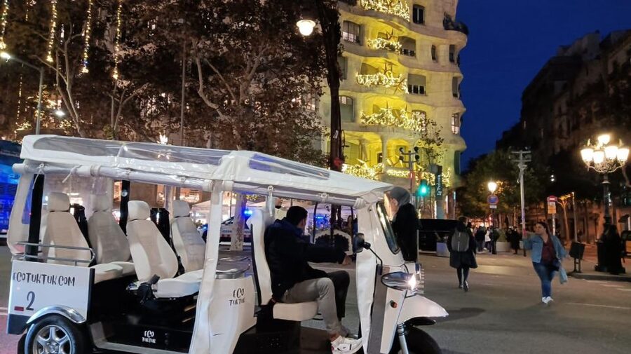 Barcelona: Private Christmas Lights Tour by Eco Tuk Tuk - Price and value: $47 for a private, electric, guided lights circuit