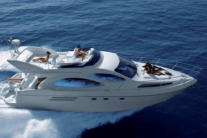Barcelona Private Luxury Motor Yacht Sunset Cruise with Drinks - The skyline glide: where the city looks like a photo set