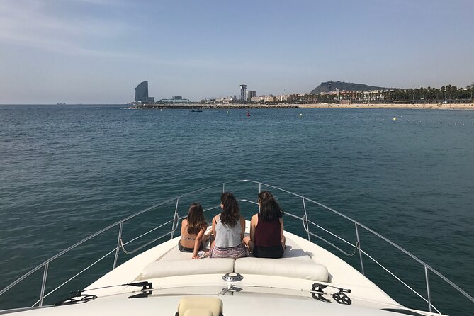 Barcelona Private Luxury Motor Yacht Sunset Cruise with Drinks - The Sagrada Família viewpoint you only get from water