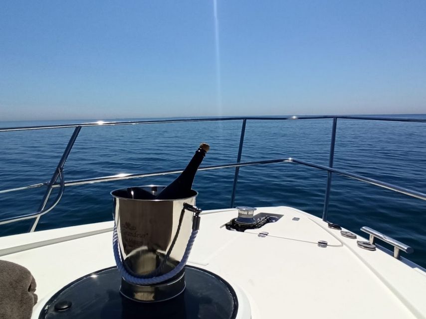 Barcelona: Private Motor Yacht Charter - Skyline cruising plus a swim stop: what the on-board flow feels like