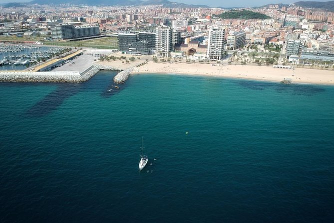 Barcelona Private Sailing Trip with unlimited drinks and snacks - From Port Olímpic out to sea, fast and easy