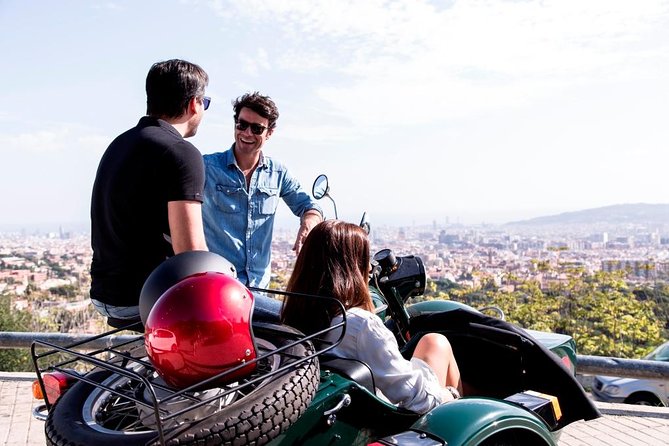 Barcelona Private Tour by Sidecar Motorcycle - Domenech i Muntaner, more Gaudi facades, and the drop into Passeig de Gracia