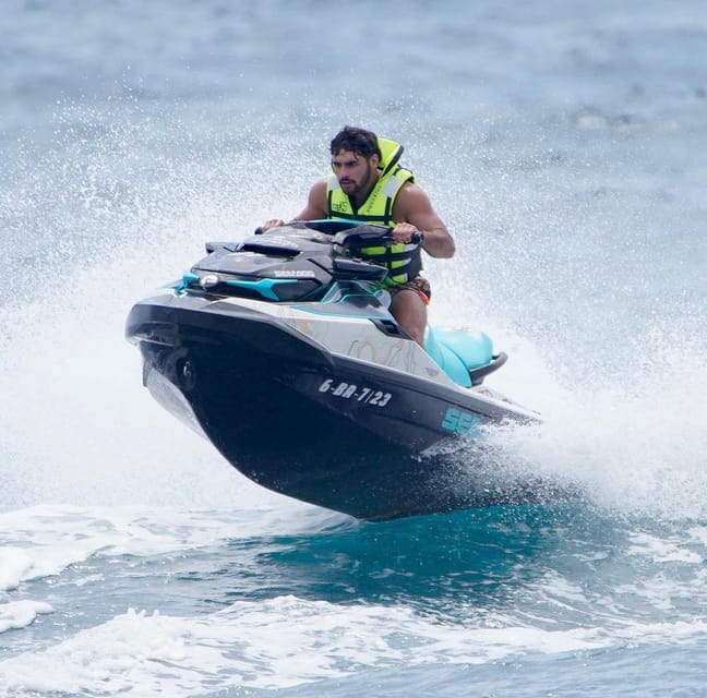 Barcelona: Rent a Jetski and speed through the ocean - How many people fit on each jet ski, and group rides at once