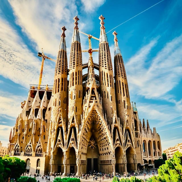 Barcelona: Sagrada Família Guided Tour and Entry Tickets - Meeting your From2Spain guide in front of Burger King