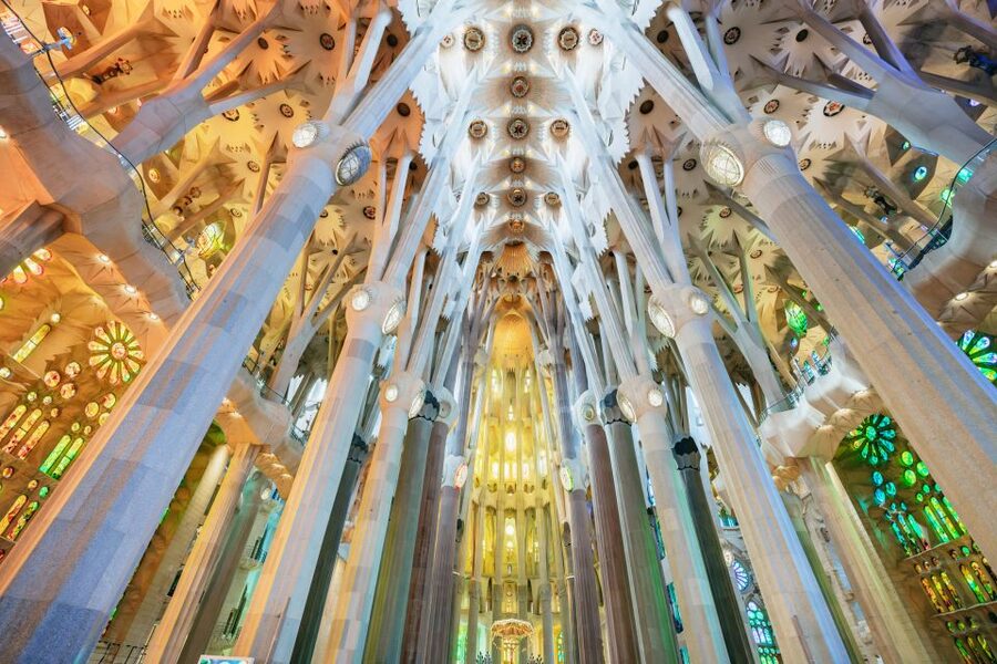 Barcelona: Sagrada Familia Skip-the-Line Entry Ticket & Tour - Inside the basilica: forest-light views and why it feels alive