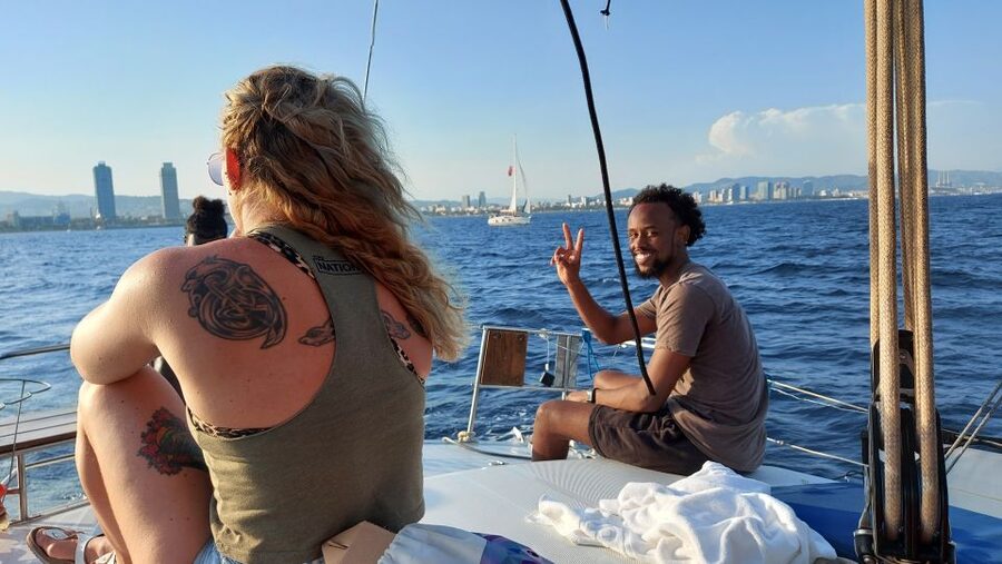 Barcelona Sailing Tour Drinks, snacks Swim & Stunning Views - The Swim Stop in Clear Mediterranean Water: Float, Dip, or Commit