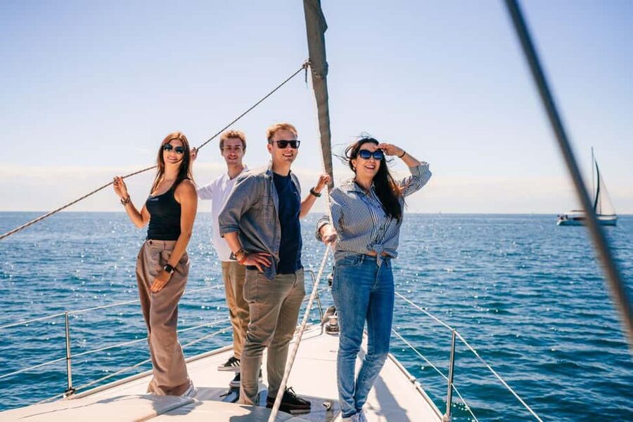 Barcelona: Sailing tour with drinks and aperitve - Your 2-hour flow: safety talk, two sailing stretches, then back to the dock