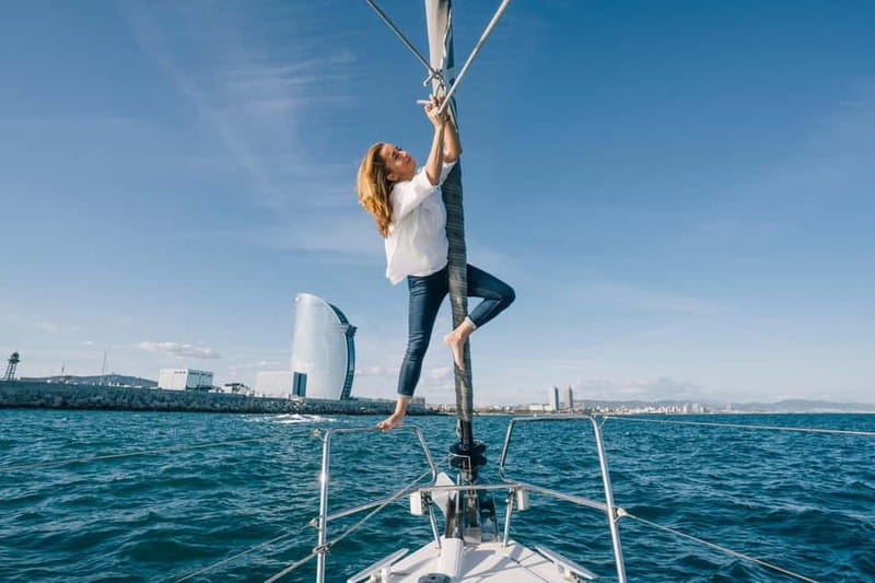 Barcelona: Sailing Tour with Tapas, Drinks and Swim Stop - The swim stop in the Mediterranean: the best part, when conditions allow