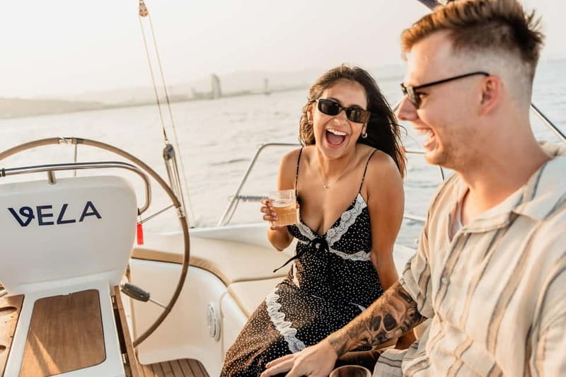 Barcelona: Sailing Tour with Young Local Captain & Drinks - Playa de San Sebastián, and the quick payoff of open-water sailing