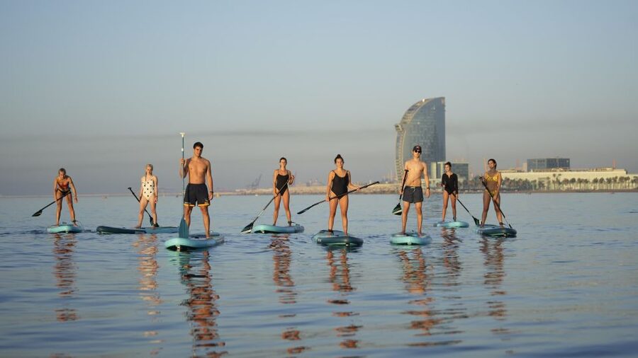 Barcelona: Sunrise Paddleboarding with Instructor and Photos - Meeting at Carrer de Grau i Torras 23: simple logistics, less stress