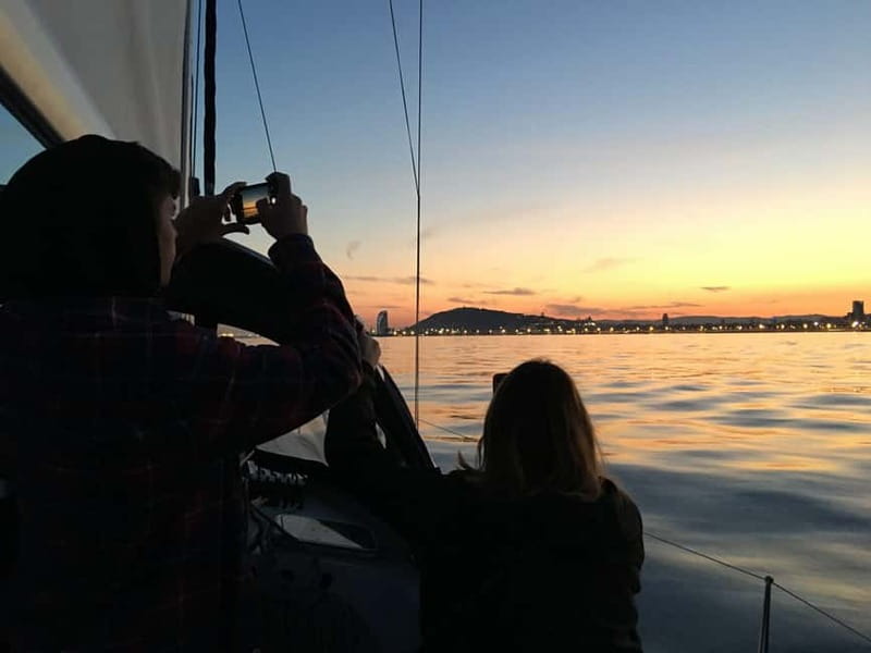 Barcelona: Sunset Boat Trip with Cava Wine and Snacks - Shared Sunset Sailing: What the 1.5-Hour Experience Feels Like