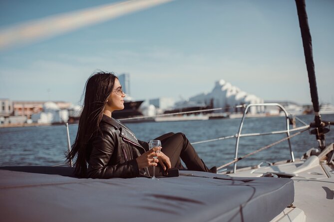 Barcelona Sunset Cruise with Open Bar of Cava and Snacks - When the sunset is hazy, what you can still enjoy