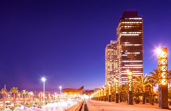 Barcelona Sunset Cruise with Open Bar of Cava and Snacks - The route: Barceloneta, fisherman neighborhood, and the W Hotel