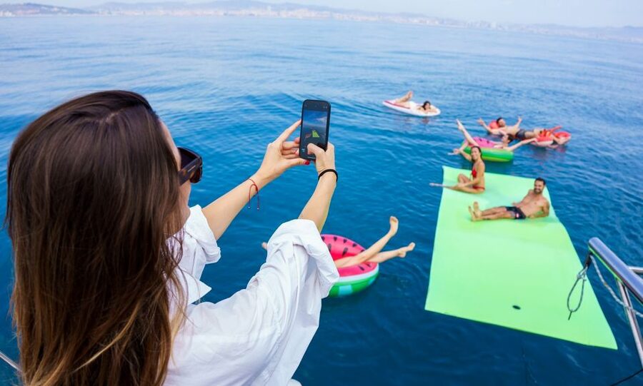 Barcelona: Sunset or Day Catamaran Cruise with Tapa & Drink - Marina Vela to the open water: why this cruise feels easy