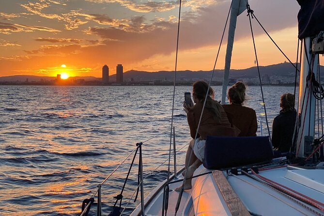 Barcelona Sunset Sailing with Open Bar of Cava and Snacks - The 1.5-Hour Route, From Barceloneta to Montjuic