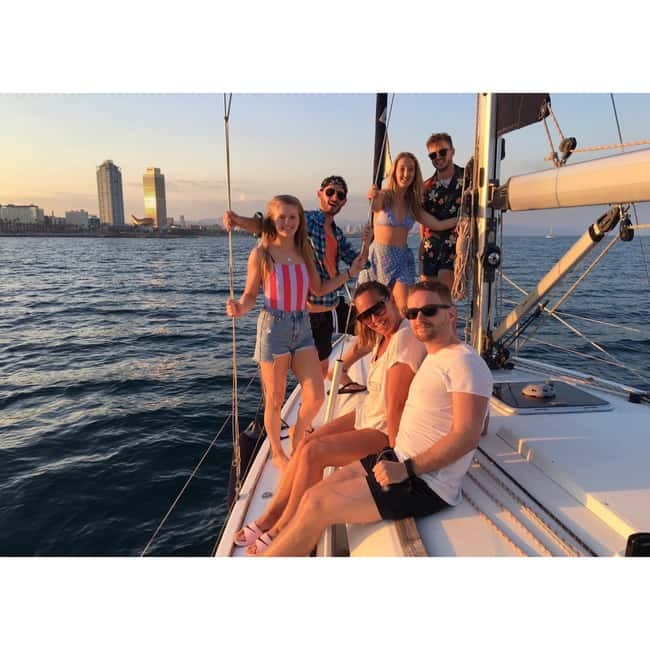 Barcelona: Sunset Skyline Cruise with Cava and Snacks - Cava, snacks, and the max 11 small-group format