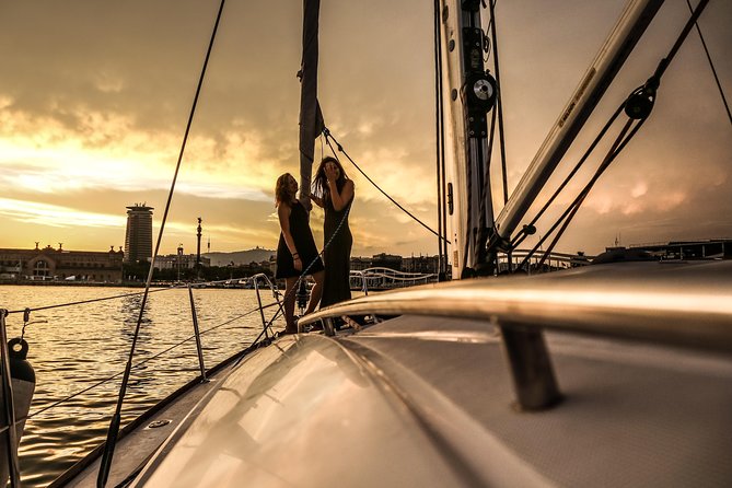 Barcelona Unique Sunset Sailing Experience with Tapas & Open Bar - Crew service in real life, from Manuel to Marcello
