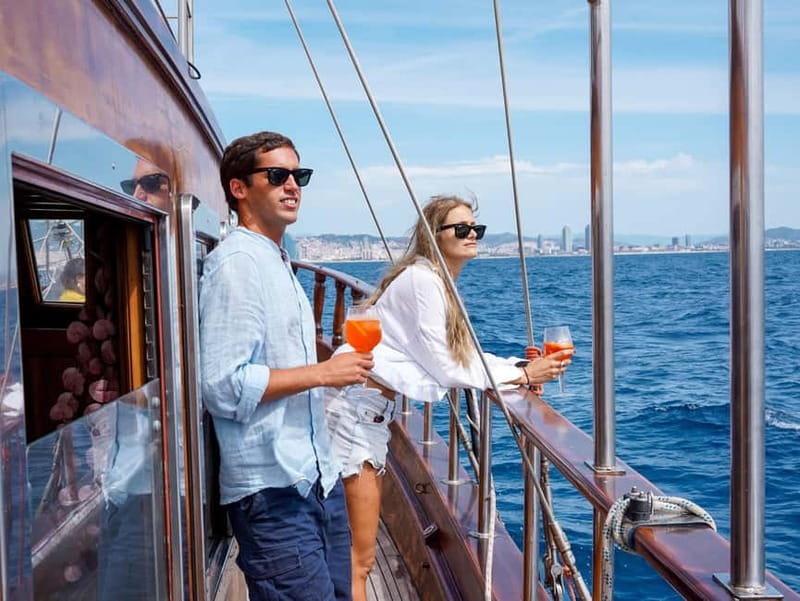 Barcelona: Wooden Boat Sailing with Tapa and Welcome Drink - Sea Sip and Tapa: what you get, and how to make it feel like a real meal