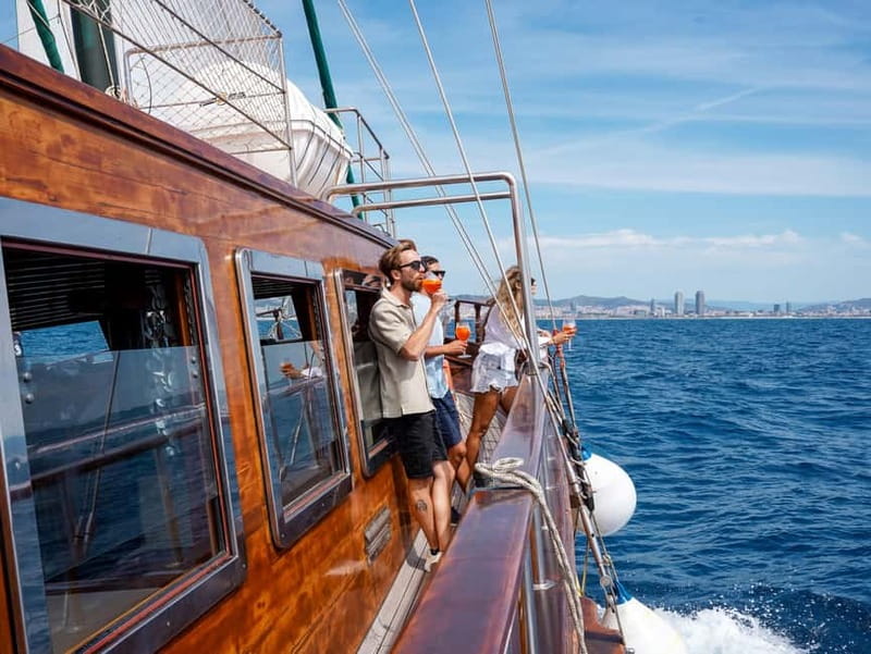 Barcelona: Wooden Boat Sailing with Tapa and Welcome Drink - Sustainability on the water: what your ticket contribution supports
