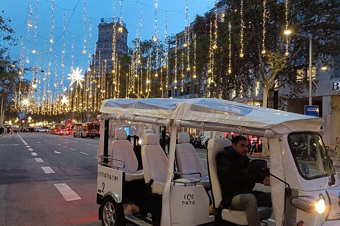 Christmas Lights Tour of Barcelona in Private Eco Tuk Tuk - Key highlights worth booking for